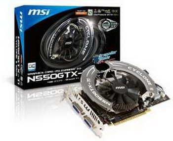 MSI N550GTX- Ti cyclone II 1GD5 OC